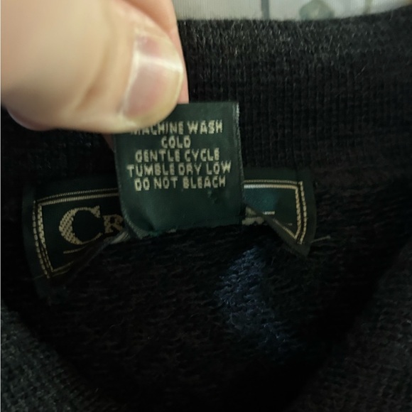 Vintage Croft & Barrow Dark Gray Long Sleeve Polo Shirt - Picture 5 of 9